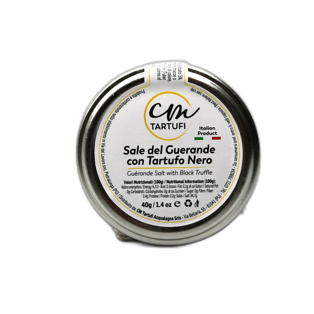 Sale di Guérande con tartufo nero estivo — CM Tartufi